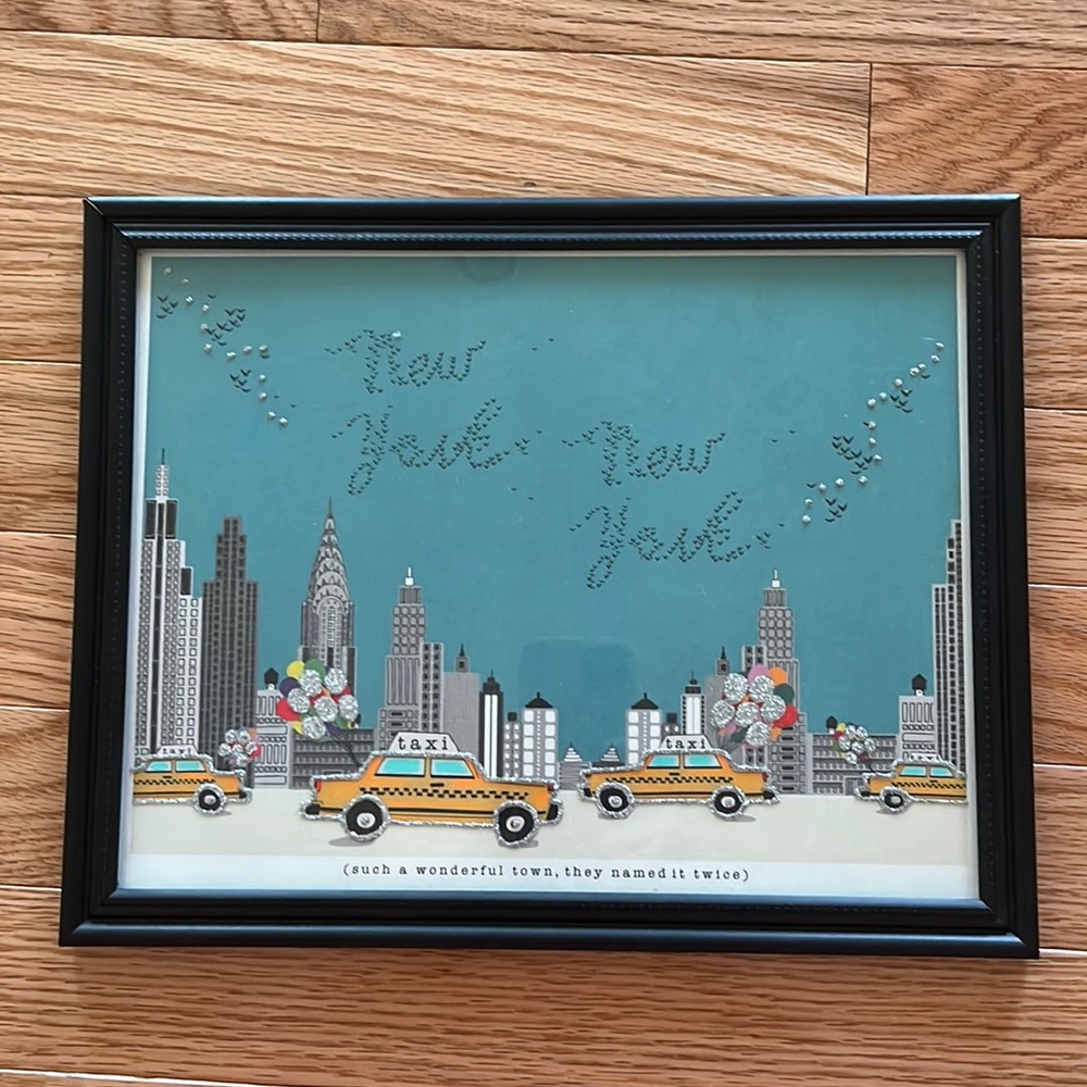 New York Print with Frame